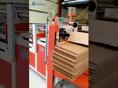Oluklu Karton Yapıştırma için Yarı Otomatik Kutu Katlama Yapıştırma Makinesi
