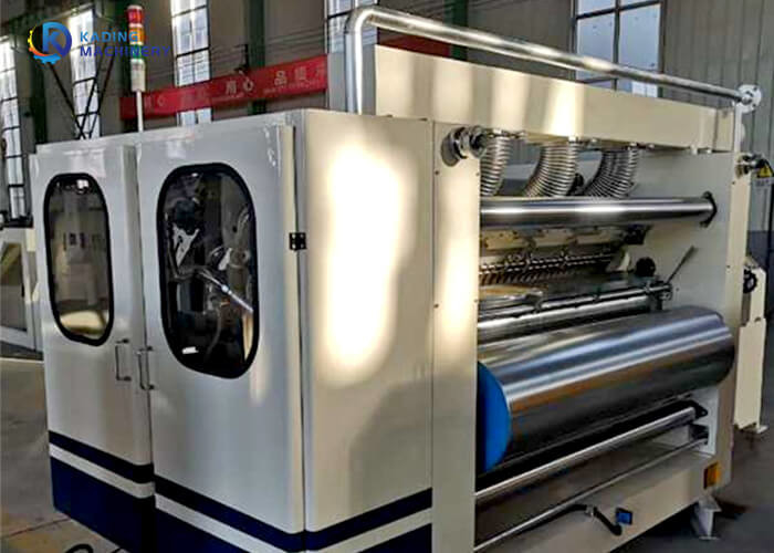 Oluklu Üretim Hattı İçin Parmaksız Oluklu Tek Yüz Makinesi