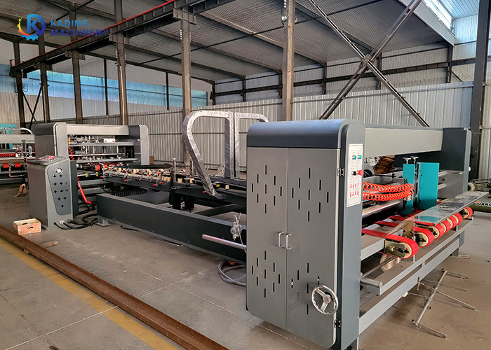 Oluklu Yapıştırma ve Karton Dikiş için 1050 çivi / dakika Otomatik Klasör Yapıştırma Dikiş Makinesi