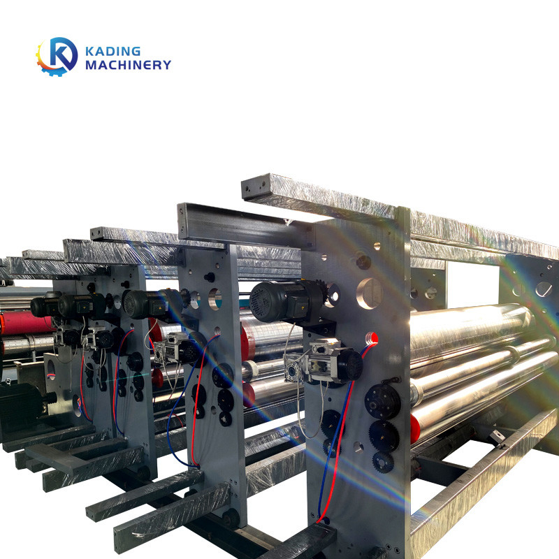 3 5 7 Kat Oluklu Mukavva İçin Çok Renkli 150pcs / Min Karton Baskı Makinesi