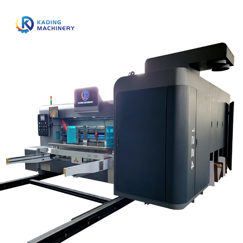 Çok Renkli Baskı 150 Yaprak / Min Oluklu Karton Yazıcı Makinesi
