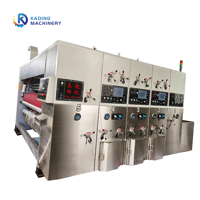 Çok Sıralı Depolama ve PLC Ekran Kontrollü Karton Karton Baskı Makinesi Lider Besleme