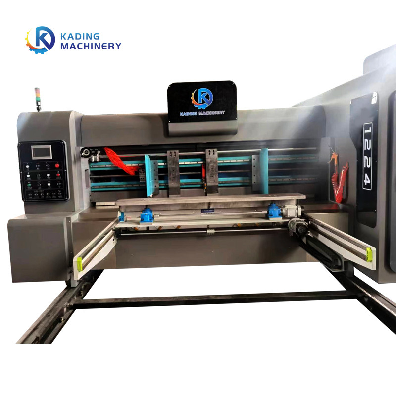Flekso Baskı Makinesi ile Oluklu Kutular İçin Yarı Otomatik Döner Kalıp Kesme Makinesi