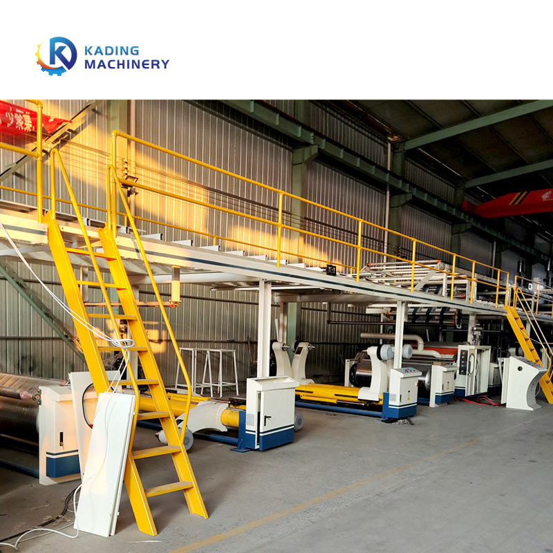3 Katlı Mukavva İçin Tek Yüzlü 100m / Dak Karton Kutu Üretim Makinesi