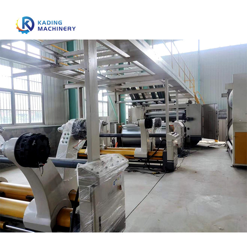 Değirmen Rulo Standlı 60 ila 220m / Min 5 Katlı Oluklu Mukavva Yapma Makinesi