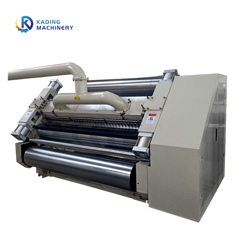 Elektrik Ayarı Tek Yüzlü Oluklu Makinesi Karton Üretim Makinesi Parmaksız Tip