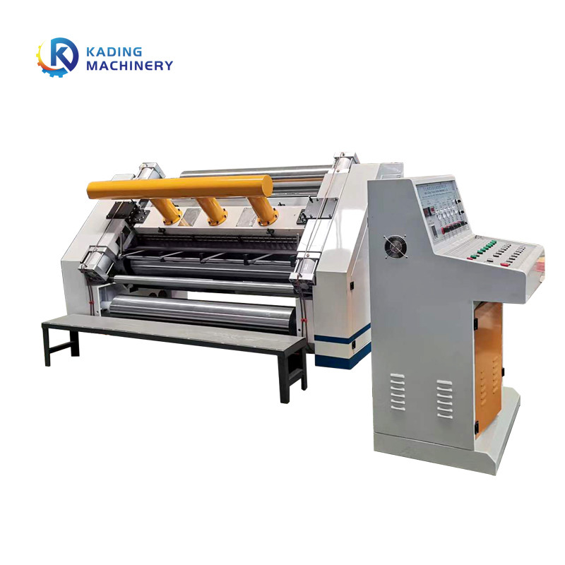 Oluklu Buharlı Isıtma Parmaksız Tek Yüzlü Makine 1400mm Genişlik Oluklu Kağıt