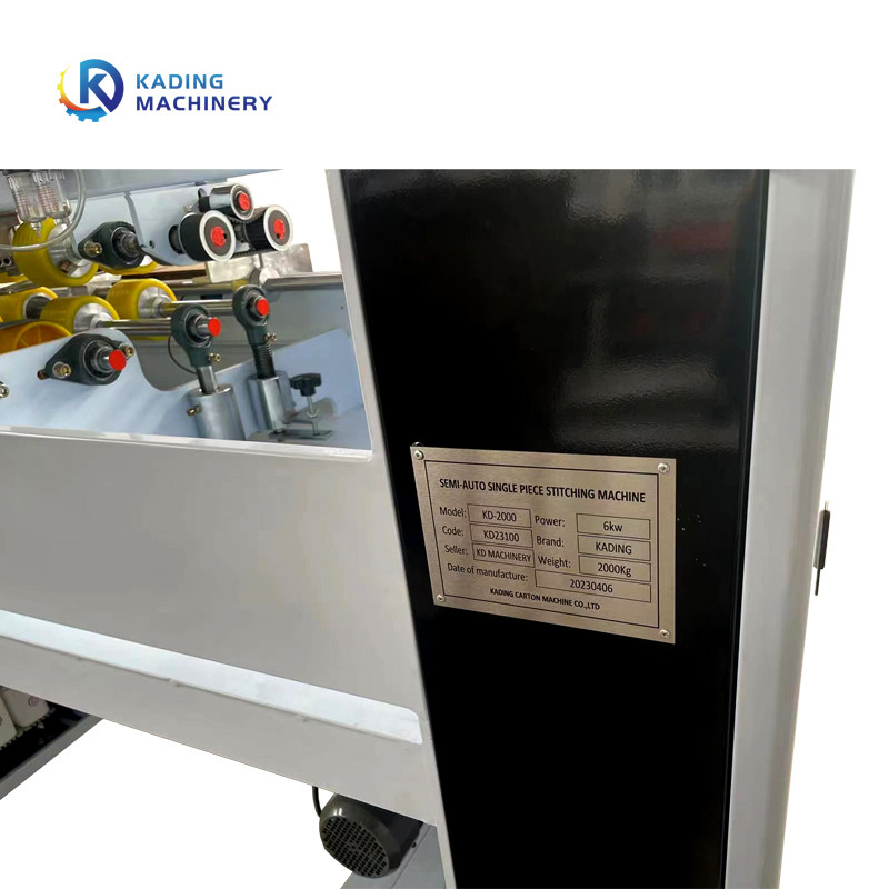 Tek Parça 99 Yaprak/Dk Oluklu Kutular İçin Yarı Otomatik Dikiş Makinası