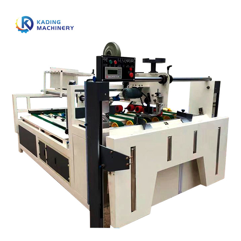 Manuel Beslemeli 2600mm 2800mm Karton Kutu İçin Yarı Otomatik Oluklu Kutu Klasör Yapıştırıcı