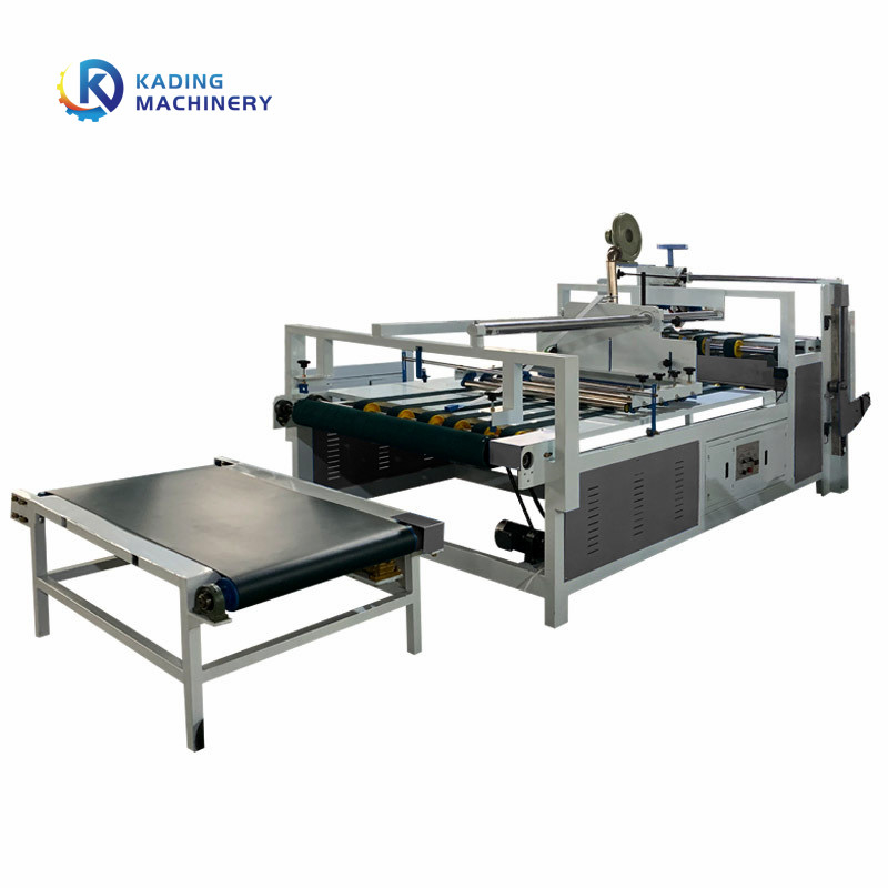 Manuel Beslemeli 2600mm 2800mm Karton Kutu İçin Yarı Otomatik Oluklu Kutu Klasör Yapıştırıcı