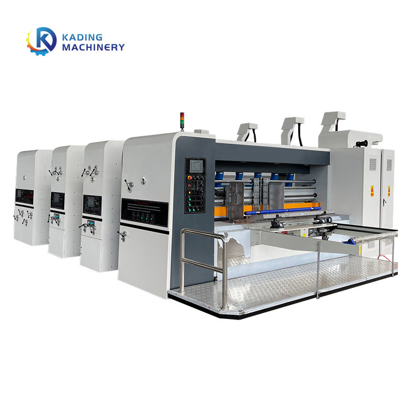 Oluklu Karton Kutular İçin Servo Motor Besleme Karton Baskı Makinesi