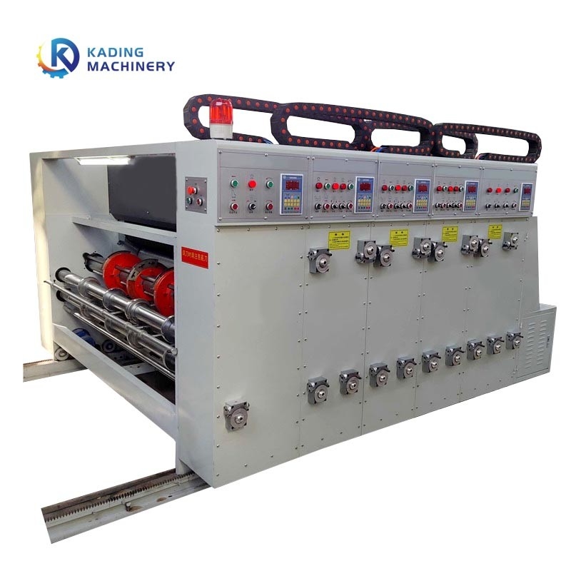 Oluklu ve Karton Kutu İçin Otomatik 7 Katlı Karton Kutu Baskı Makinesi