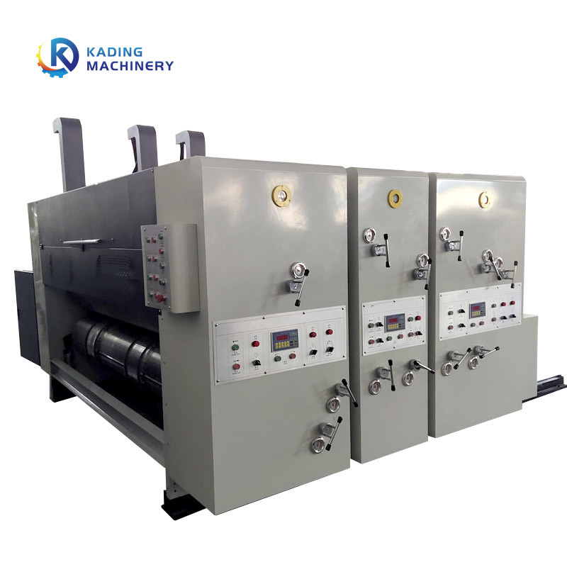 Die Cutter Slotter Flexo Corrugated Box Baskı Makinesi 5 renk 440V