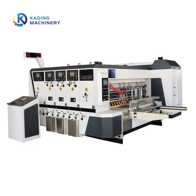 PLC Dokunmatik Ekranlı Oluklu Karton İçin Çok Renkli Flekso Baskı Makinesi