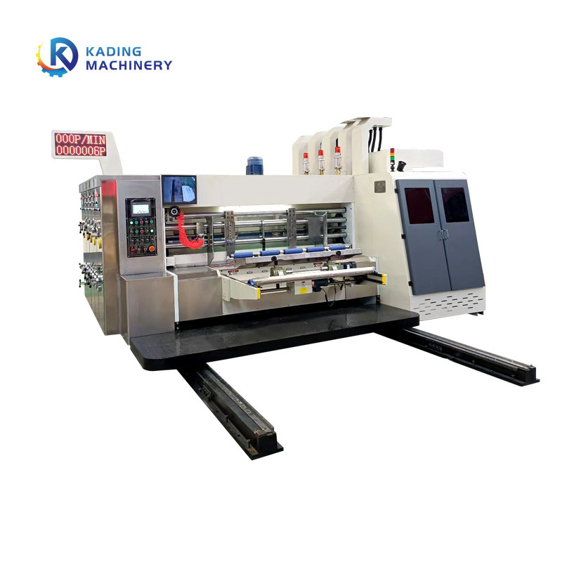 2.6m Vakum Transferi Dalgalanmış Flexo Baskı Makinesi Karton Slotter Die Cutter