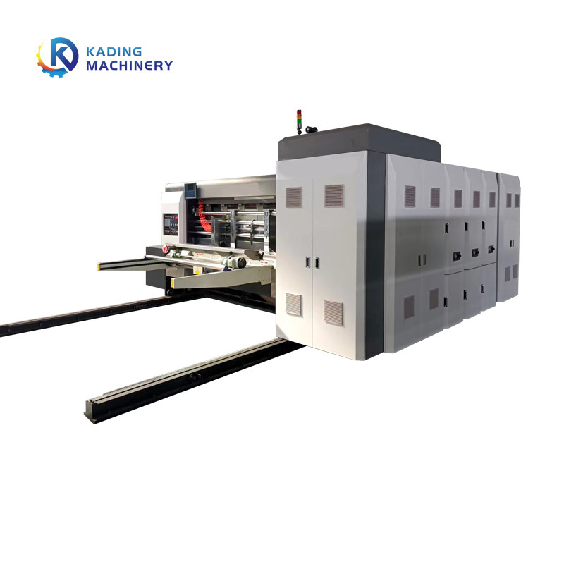 2.6m Vakum Transferi Dalgalanmış Flexo Baskı Makinesi Karton Slotter Die Cutter