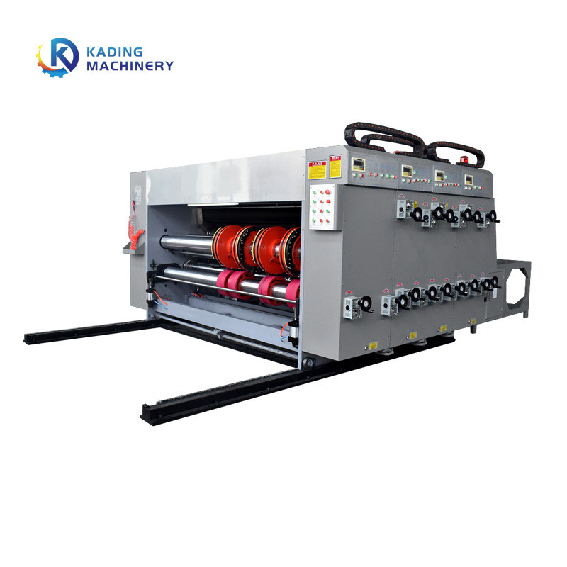 2/3/4 Renkli Flekso Karton Baskı Serbest Basınçlı Kağıt Besleme Karton Baskı Makinesi