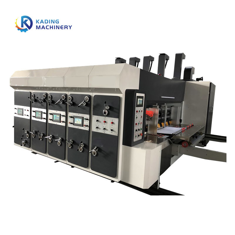 Karton Karton Konteyner İçin Metal Aniloks Rulo Oluklu Kutu Baskı Makinesi
