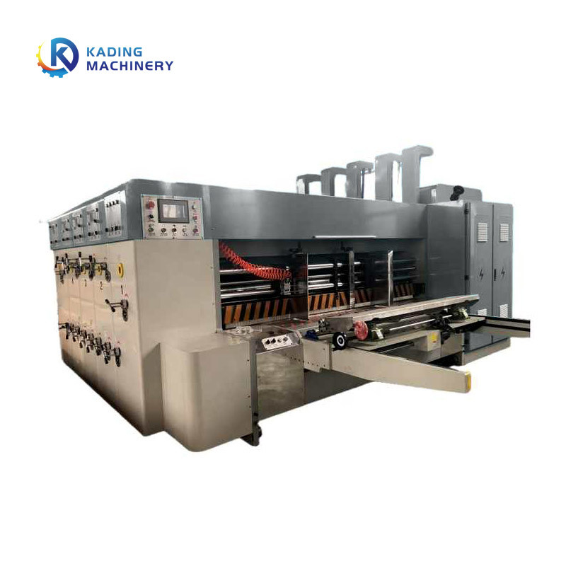 Pizza 2.4m Küçük Karton Kutusu Baskı Makinesi Die Cutter Slotter Bıçak Çok Renkli