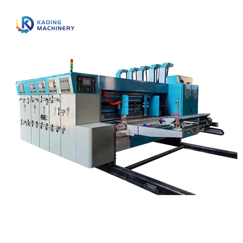 Pizza 2.4m Küçük Karton Kutusu Baskı Makinesi Die Cutter Slotter Bıçak Çok Renkli