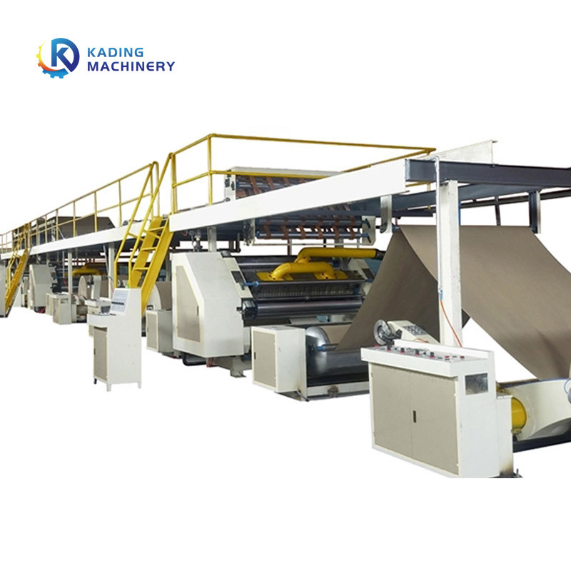 1800mm Kağıt Karton Üretim Hatı 3 / 5 / 7 Ply Karton için Gantry Stacker ile