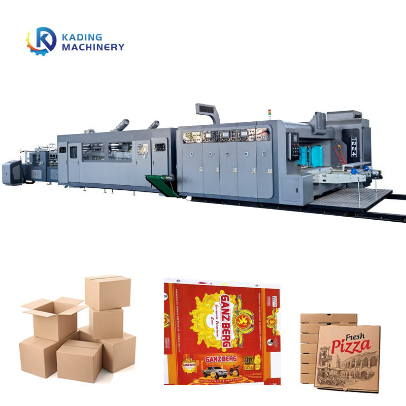 2/3/4 Renkli Flekso Karton Baskı Serbest Basınçlı Kağıt Besleme Karton Baskı Makinesi