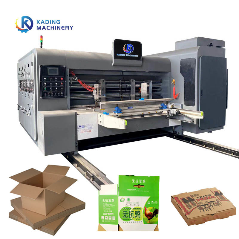 Karton Karton Konteyner İçin Metal Aniloks Rulo Oluklu Kutu Baskı Makinesi