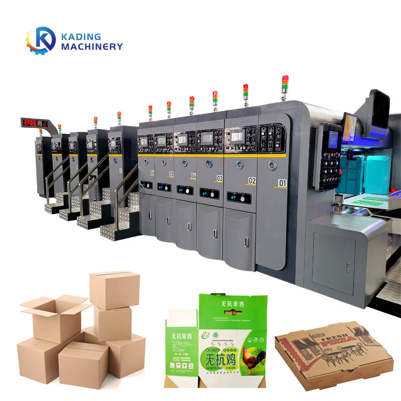 200pcs / Min Çalışma Hızı Flekso Oluklu Kutu Baskı Makinesi