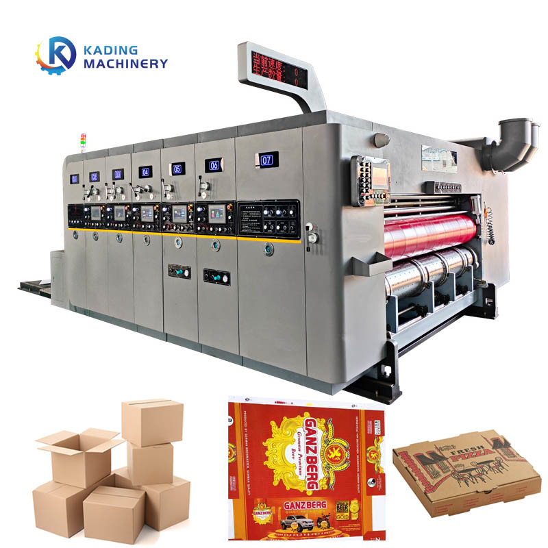 200pcs / Min Çalışma Hızı Flekso Oluklu Kutu Baskı Makinesi