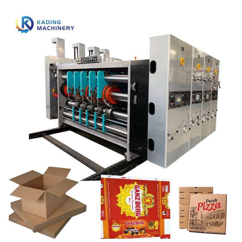 Su Bazlı Mürekkep Flekso Oluklu Kutu Baskı Makinesi Döner Kalıp Kesim