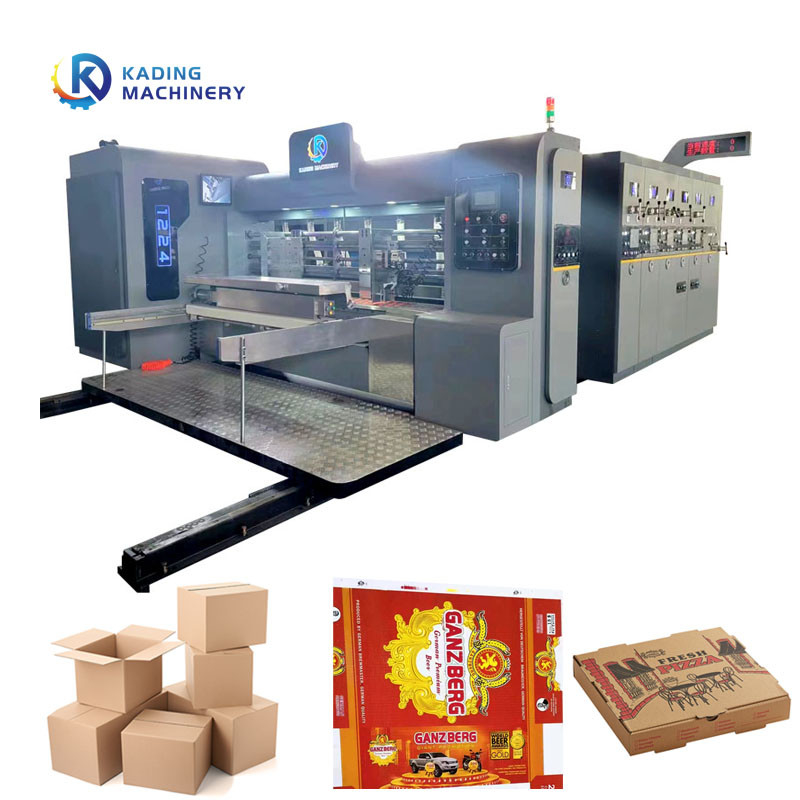 Ön Kenar Besleme Karton Kutusu Ölüme Kesme Makinesi Çok Renkli Yazdırma 180pcs/Min Hız
