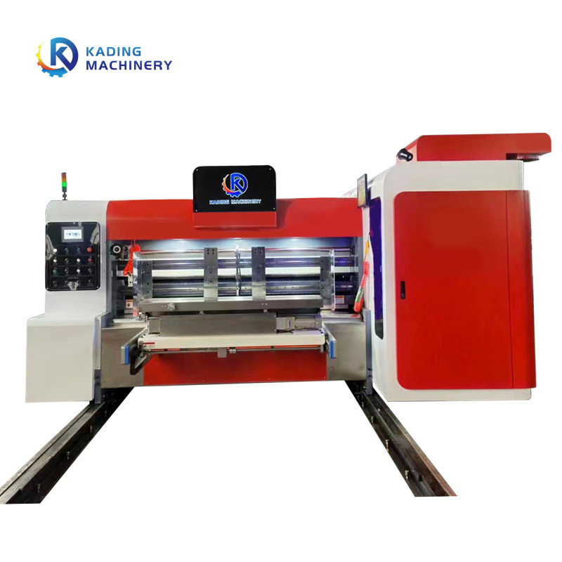 Pizza Kutusu Yapımı Oluklu Kutu Baskı Makinesi Servo Motor Besleme