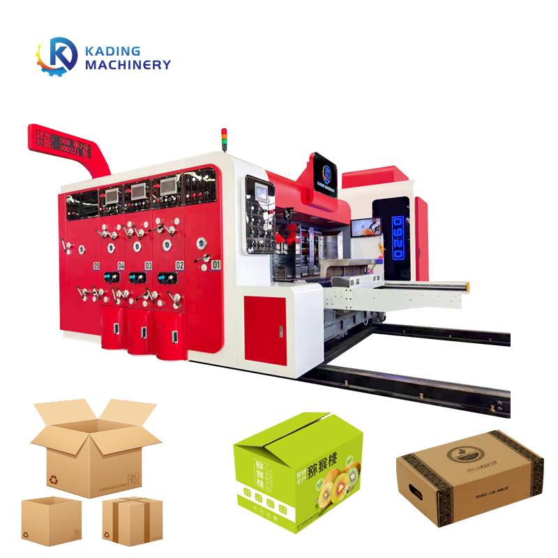 Oluklu Karton İçin Vakum Transfer Su Mürekkebi Flekso Baskı Makinesi