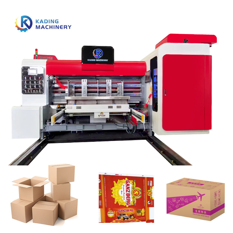 Servo Motor Besleme Rotary Slotting Die Cutter ile dalgalanmış karton yazıcı
