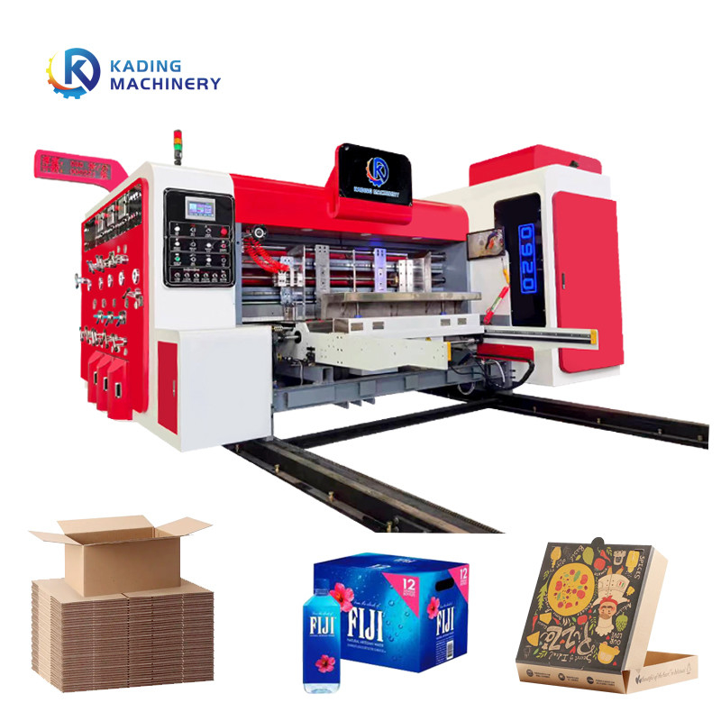 Tek Renkli Otomatik Baskı Makinesi 3 5 7 Katmanlı Dalgalanmış Karton