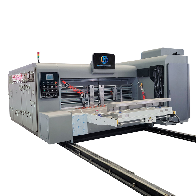 Flexo Su Temelli Mürekkep Yazdırma Pizza Kutusu Yapmak İçin Çatlak Bıçaklı Gömlekli Kutusu Yazdırma Makinesi