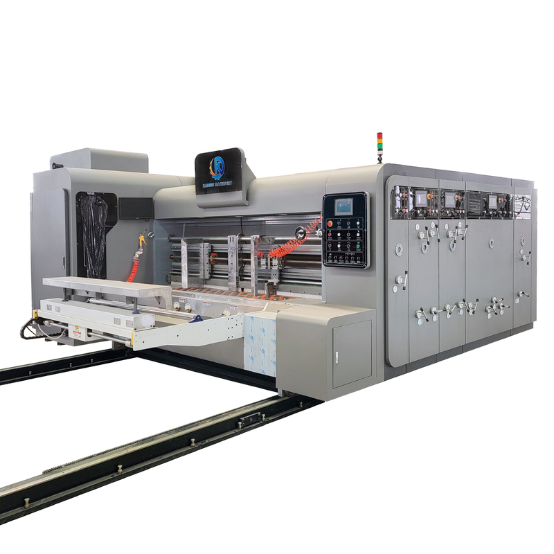 Otomatik Servo Motor Besleme Vakum Kağıt Transfer Dalgalanmış Kutusu Baskı Makinesi