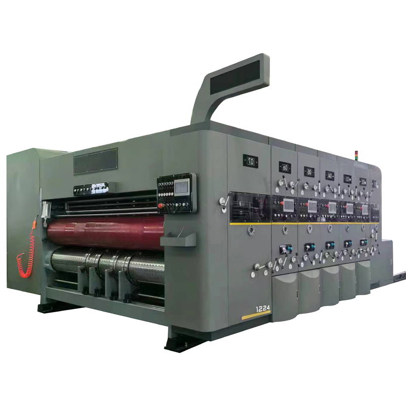 Pizza Kutusu Yapımı Oluklu Kutu Baskı Makinesi Servo Motor Besleme