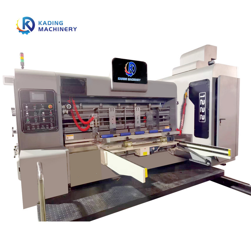 Servo Motor Besleme Rotary Slotting Die Cutter ile dalgalanmış karton yazıcı