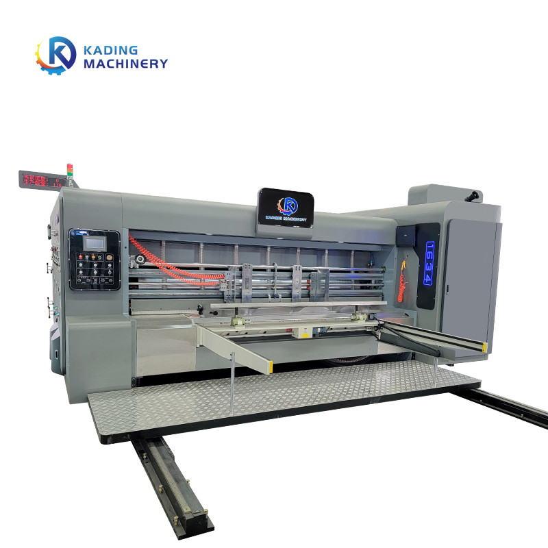 Servo Motor Besleme Rotary Slotting Die Cutter ile dalgalanmış karton yazıcı