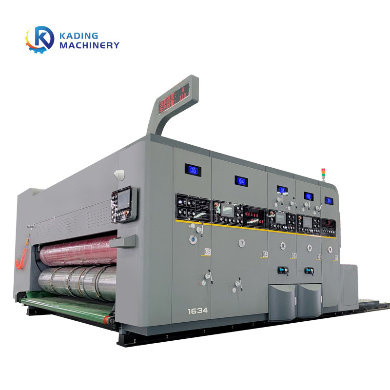 Servo Motor Besleme Rotary Slotting Die Cutter ile dalgalanmış karton yazıcı